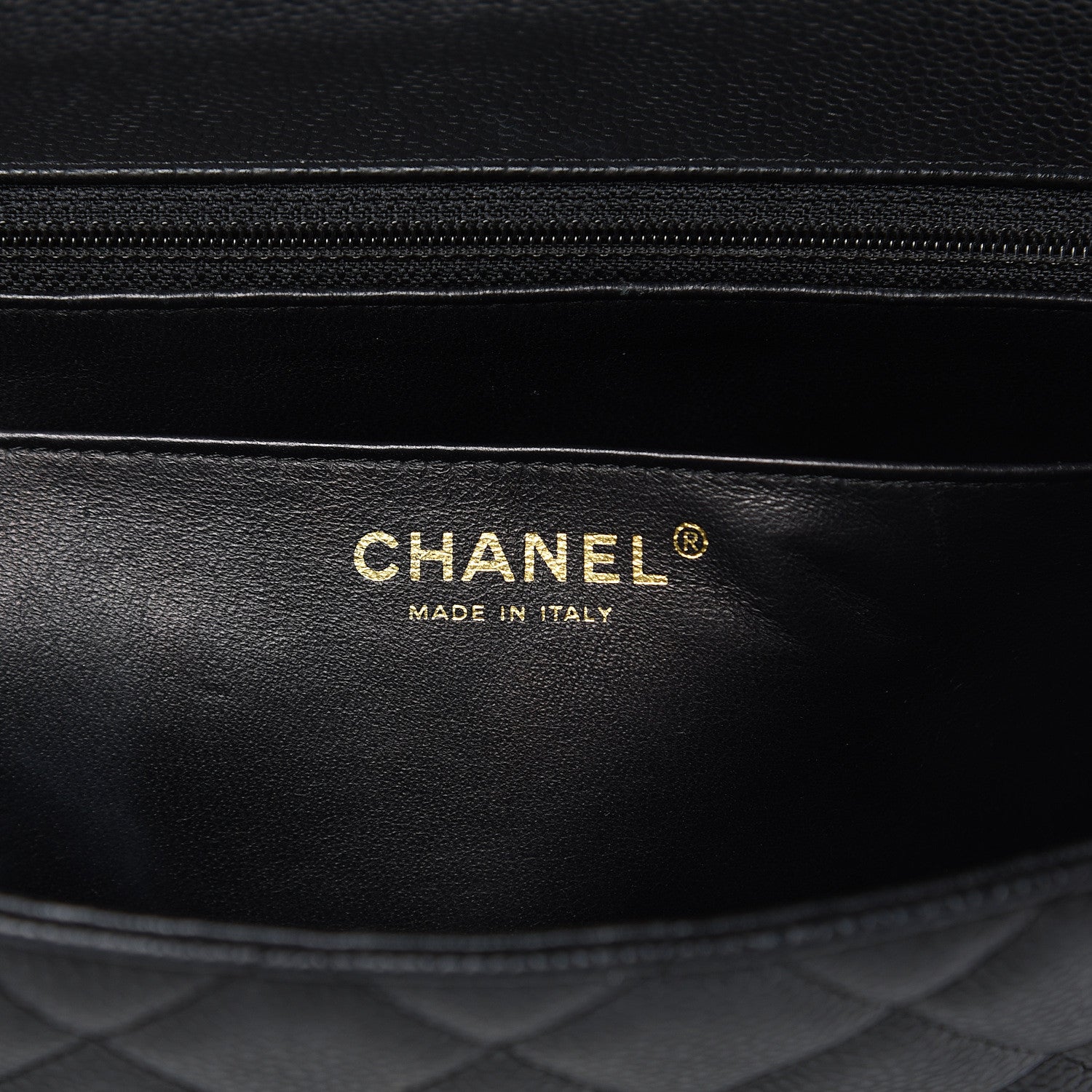 Chanel Caviar Quilted Jumbo Single Flap Black 6 of 11