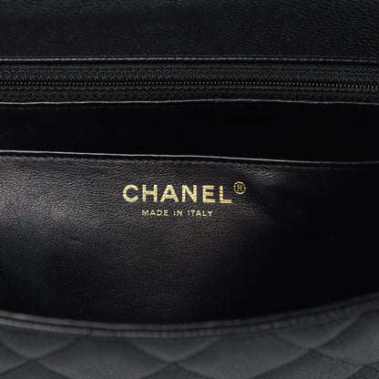 Chanel Caviar Quilted Jumbo Single Flap Black 6 of 11