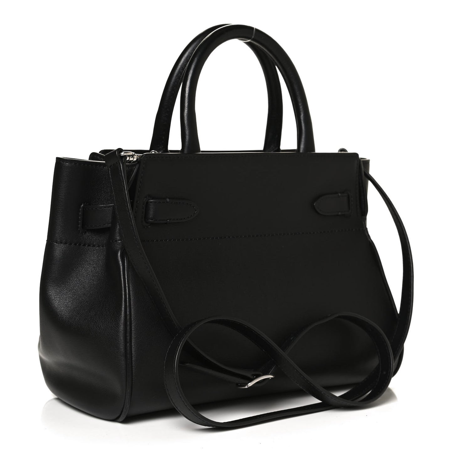 Silky Calfskin Bayswater Multi Pocket Tote Black