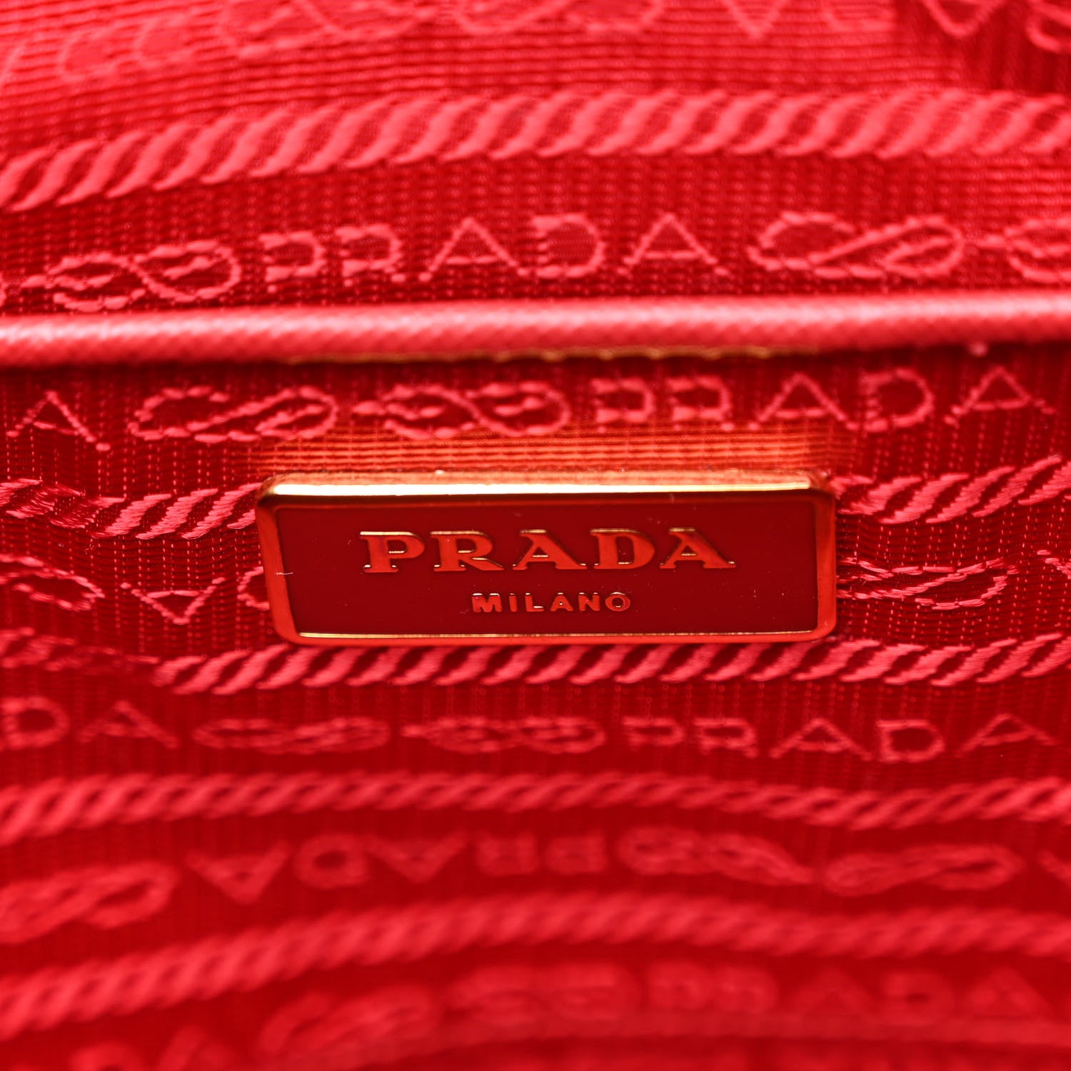 Prada Saffiano Lux Large Tote Fuoco 6 of 10