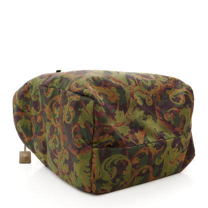 Versace Nylon Baroccoflage Print Tote Khaki 4 of 12