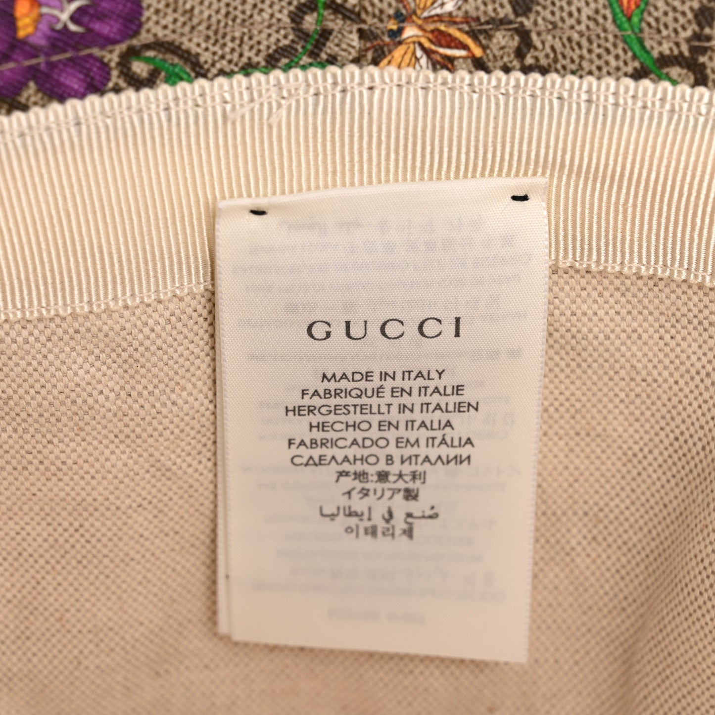 GG Supreme Monogram Flora Fedora Hat L Red