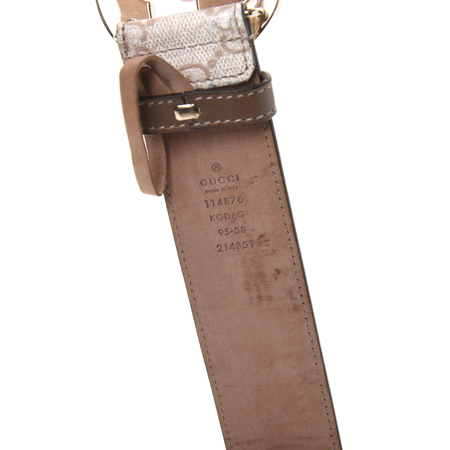 GG Supreme Monogram Interlocking G Belt 95 38 Brown