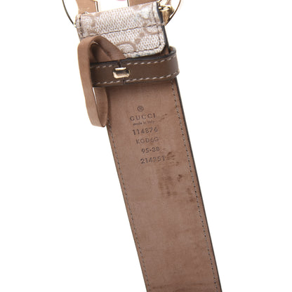 Gucci GG Supreme Monogram Interlocking G Belt 95 38 Brown 5 of 5