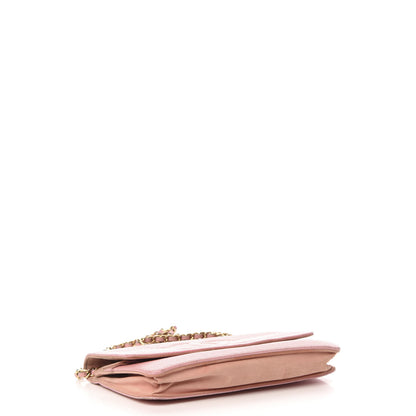 Chanel Caviar Timeless CC Wallet On Chain WOC Light Pink 4 of 14