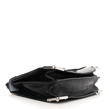 Prada Glace Calfskin Large Soft Cahier Bag Black 4 of 10