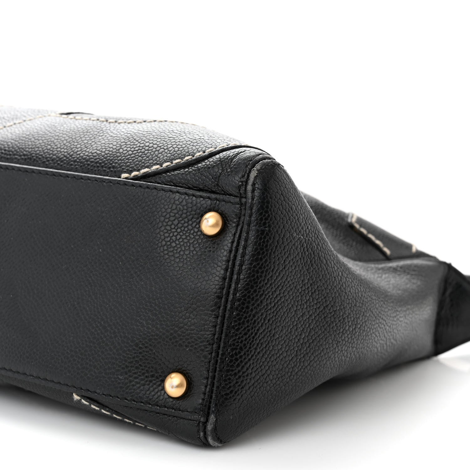 Chanel Caviar CC Stitched Medium Hobo Black 10 of 12