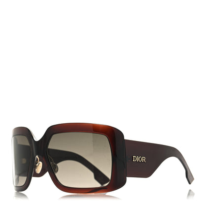 Christian Dior Acetate DiorSo Light 2 Shield Sunglasses Tortoise 1 of 9