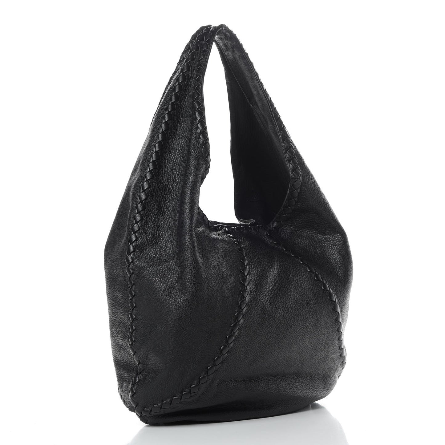 Cervo Deerskin Large Hobo Black
