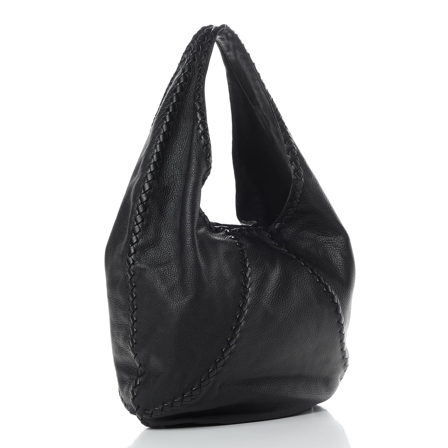 Bottega Veneta Cervo Deerskin Large Hobo Black 3 of 14