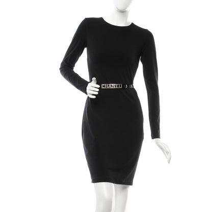 Chanel Patent Calfskin Logo Skinny Belt 95 38 Black 2 of 5