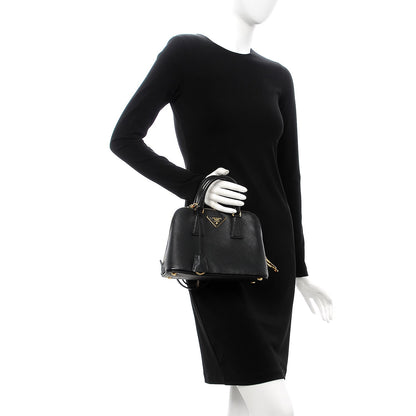 Prada Saffiano Lux Small Promenade Tote Black 3 of 9