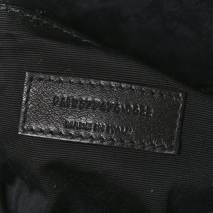 Saint Laurent Patent Lambskin Quilted Small Loulou Puffer Monogram Chain Satchel Black 7 of 9