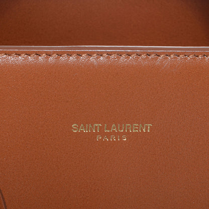 Saint Laurent Calfskin Small Sac De Jour Carryall Dark Camel 7 of 8