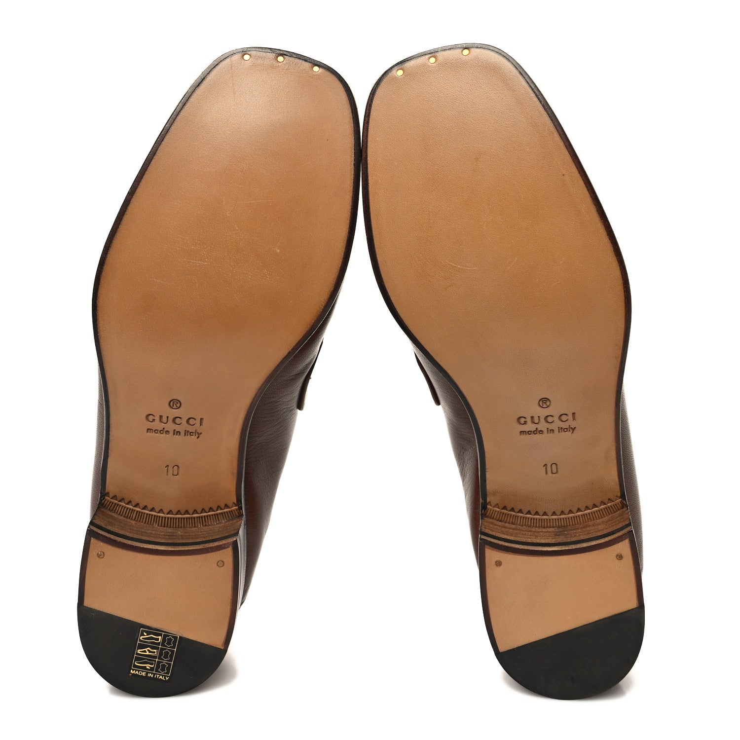 Gucci Goatskin Mens Horsebit Loafers 10 Cuir 5 of 9