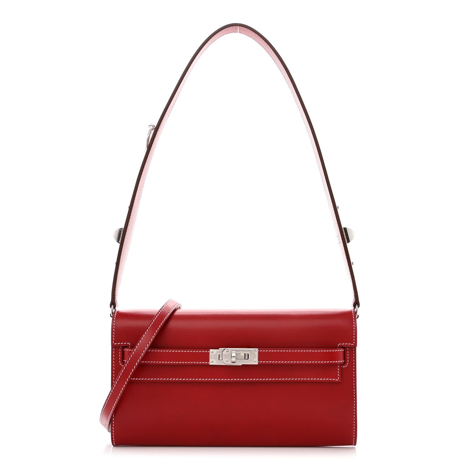 Hermes Box Kelly Wallet To Go Rock Rouge Piment 1 of 10