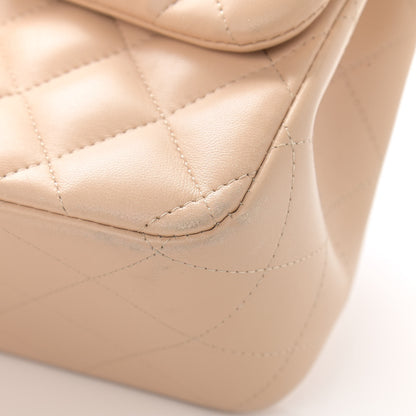 Chanel Lambskin Quilted Jumbo Double Flap Beige Clair 10 of 15