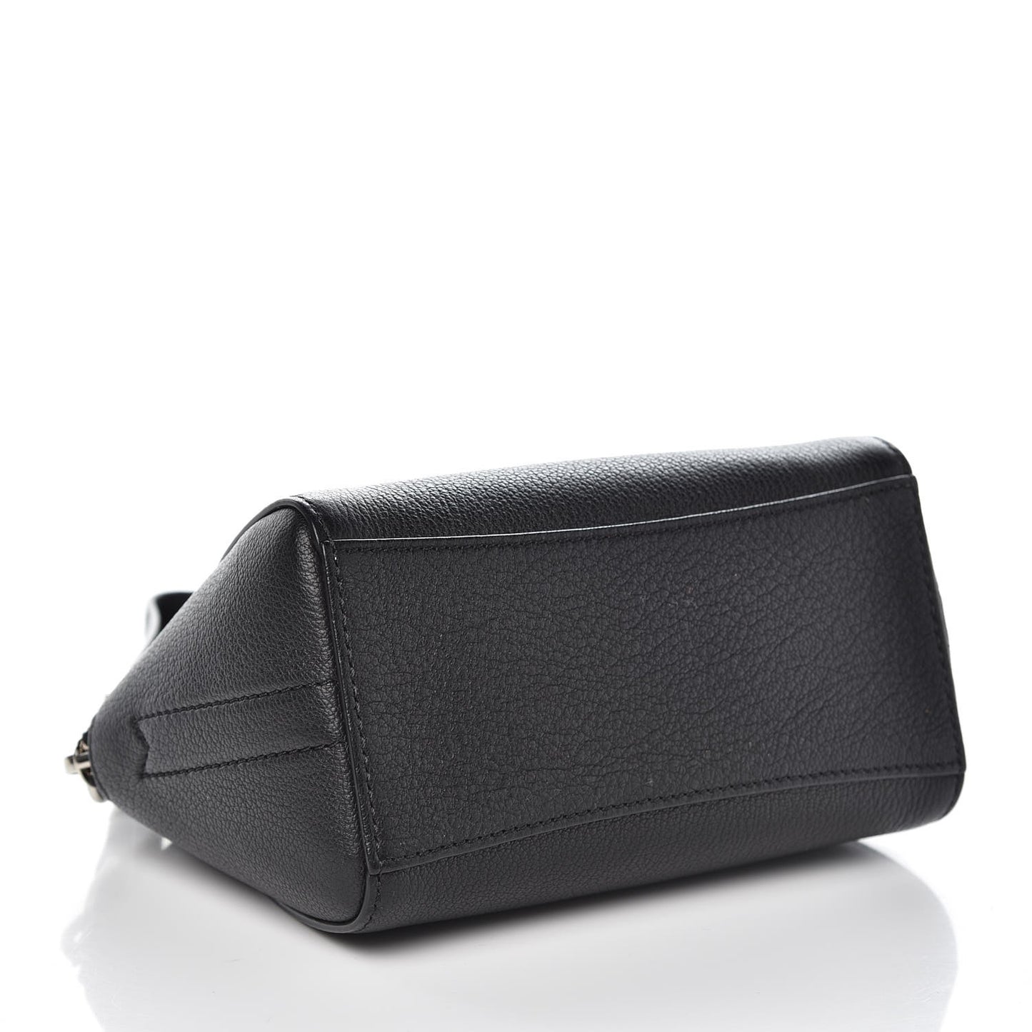 Sugar Goatskin Small Antigona Beauty Wristlet Black