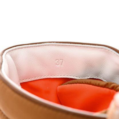 Hermes Calfskin Parachute Fresh Ankle Boots 37 Brun Amourette 8 of 9