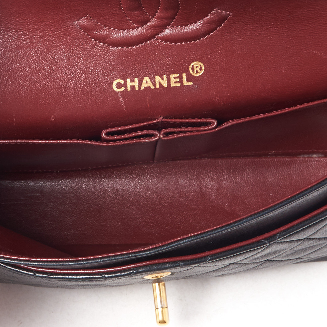 Chanel Lambskin Quilted Small Double Flap Black 8 of 9