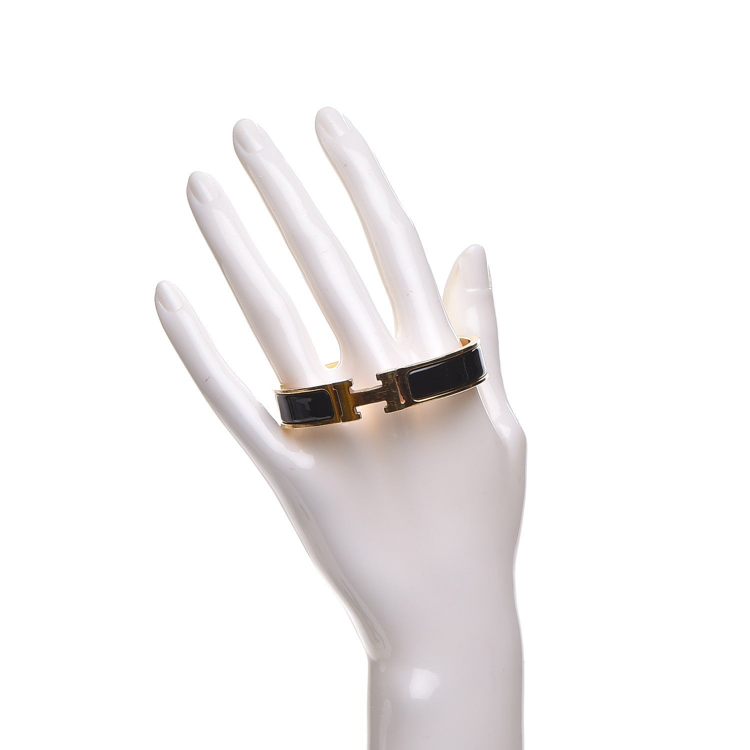 Hermes Enamel Narrow Clic Clac H Bracelet PM Black 2 of 4