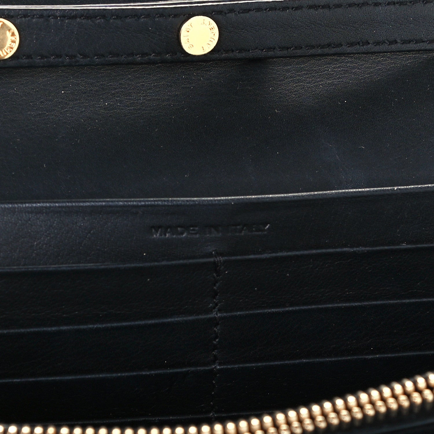 Saint Laurent Calfskin Classic Y Ligne Chain Wallet Black 6 of 10