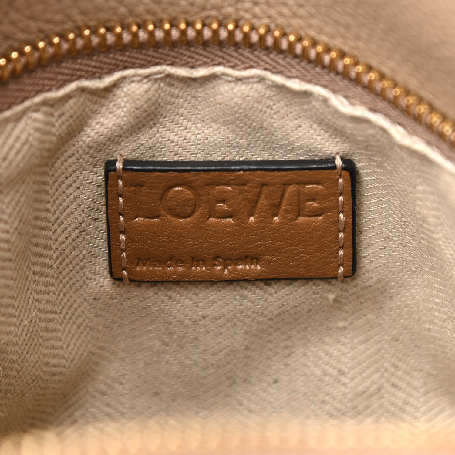 Loewe Grained Calfskin Small Puzzle Bag Sand Mink 6 of 9