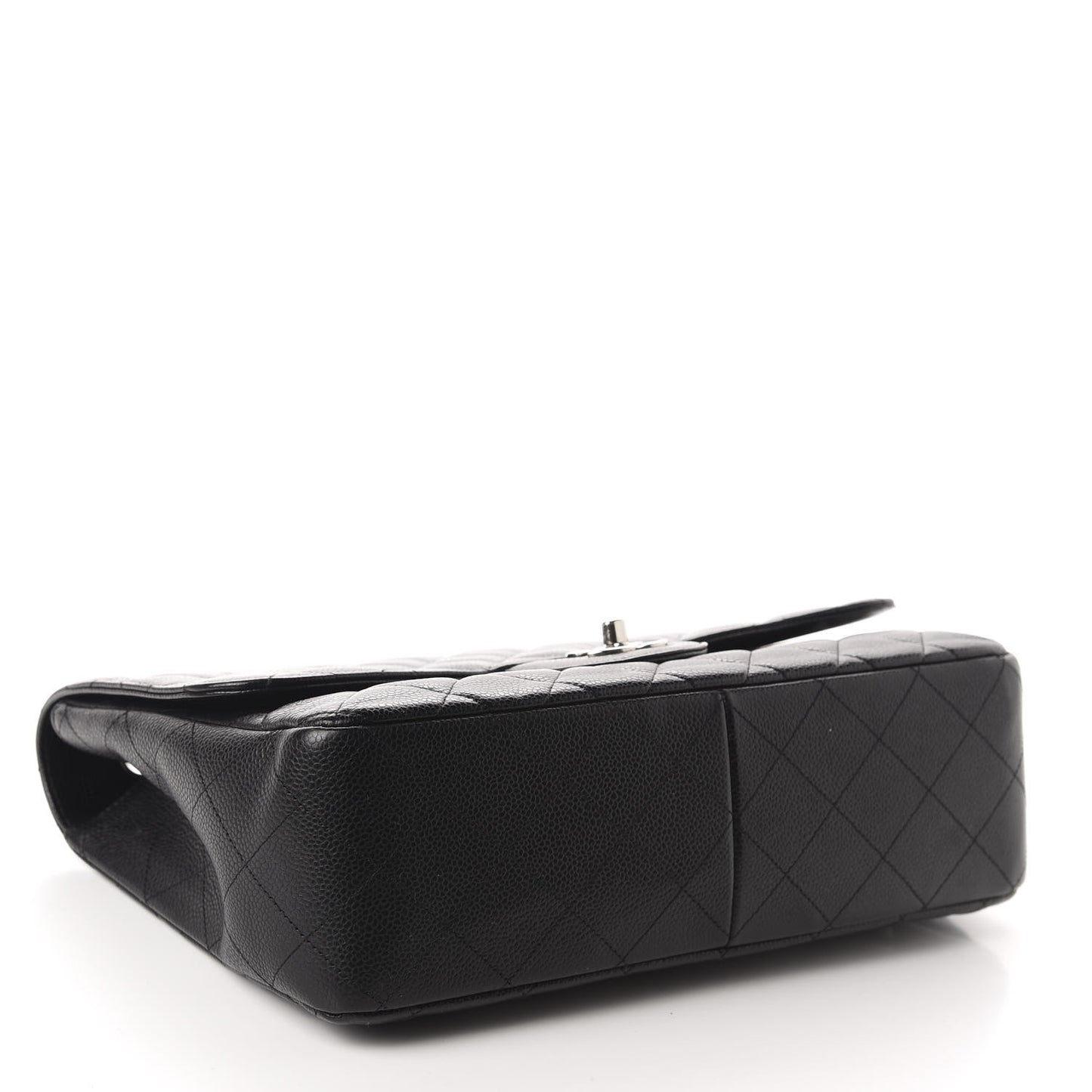 Caviar Quilted Jumbo Single Flap Black
