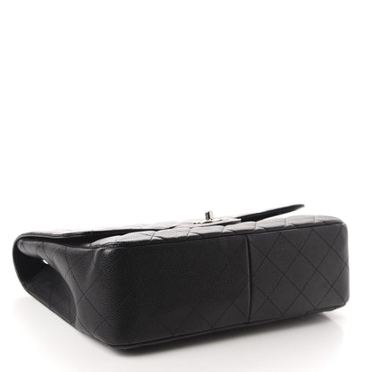 Chanel Caviar Quilted Jumbo Single Flap Black 4 of 10