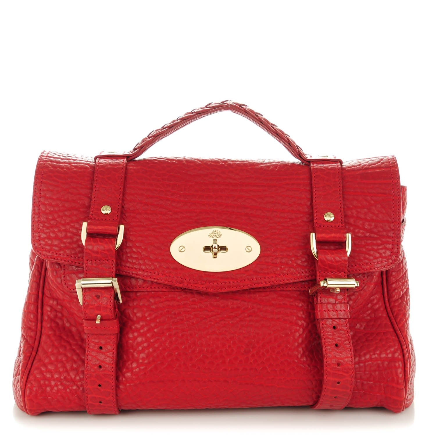 Mulberry Shrunken Calfskin Medium Alexa Poppy Red 1 of 8