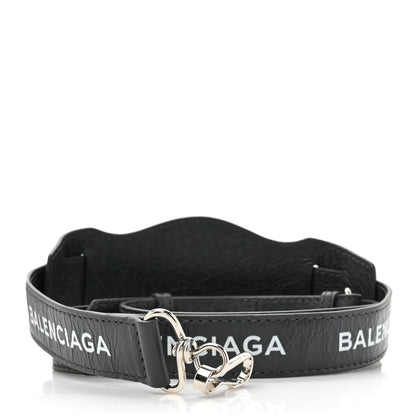 Balenciaga Agneau Classic Hardware Logo Shoulder Strap Anthracite 2 of 3