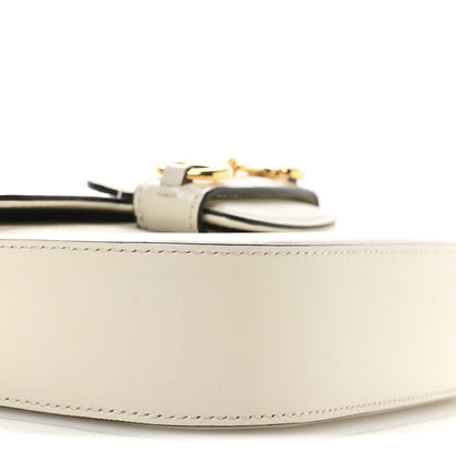 Gucci Azalea Calfskin Web Mini Horsebit 1955 Shoulder Bag Mystic White 9 of 11