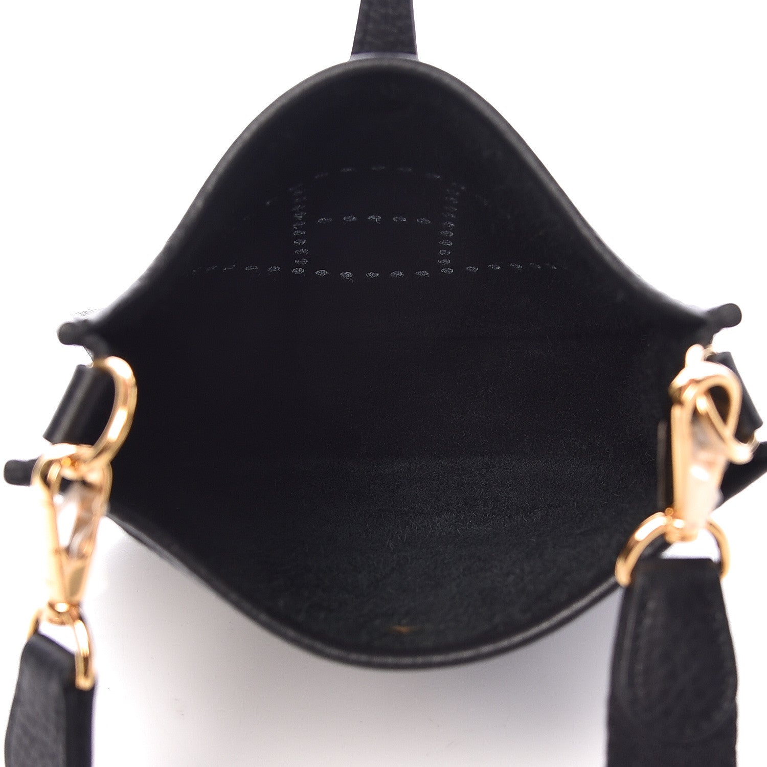 Hermes Taurillon Clemence Evelyne TPM Black 5 of 10