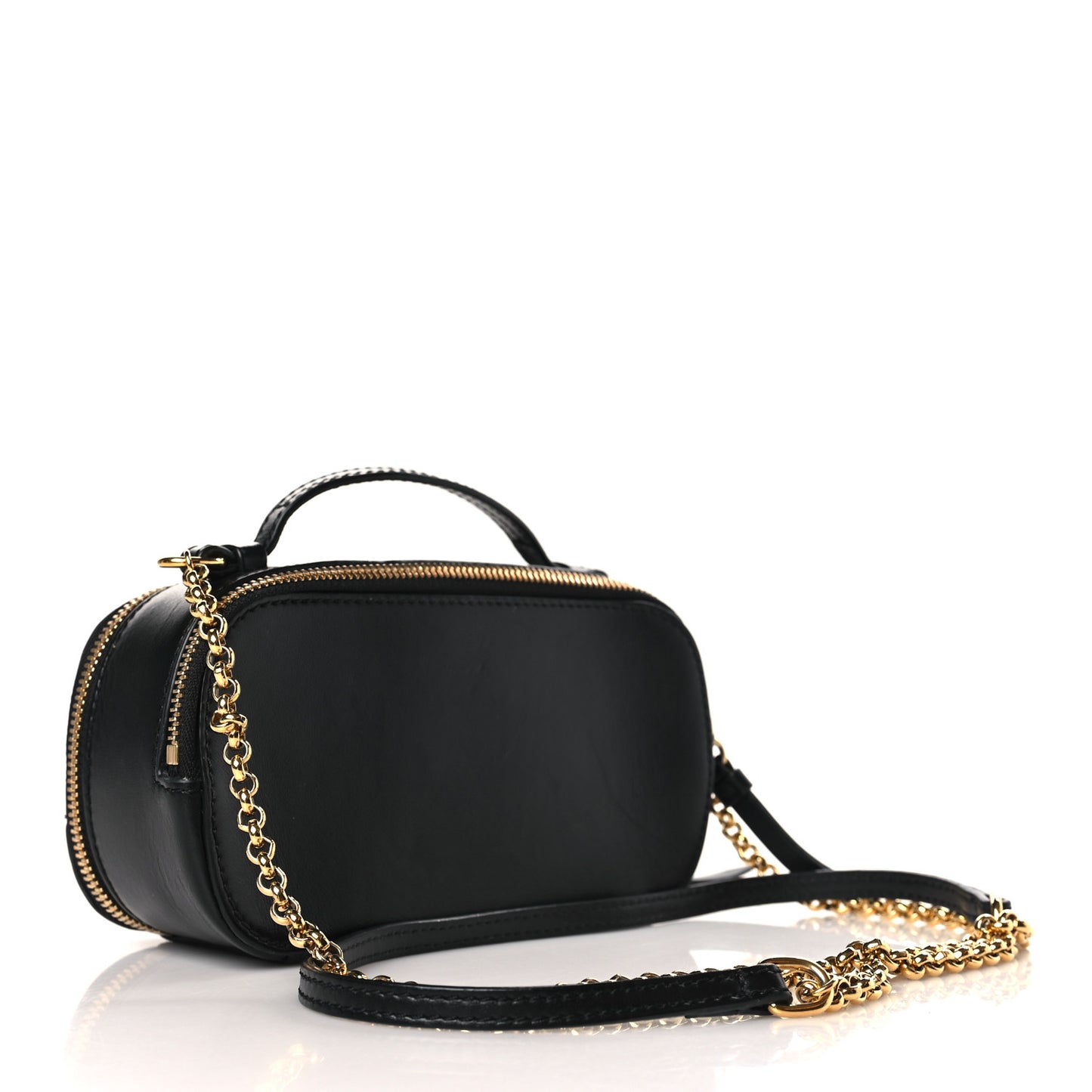 Calfskin Mini C Vanity Bag Black