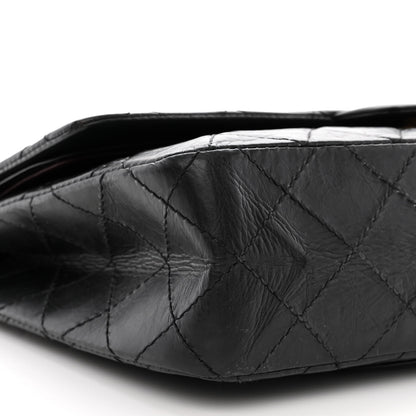 Chanel Aged Calfskin Quilted 50th Anniversary 2.55 Reissue 227 Flap Black 10 of 15