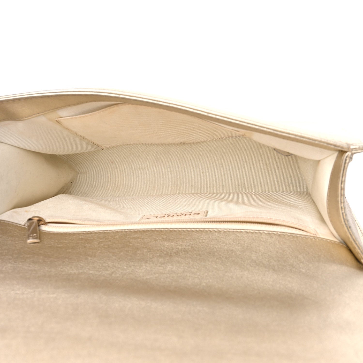 Chanel Lambskin Perforated Quilted New Medium Boy Flap Gold 4 of 11