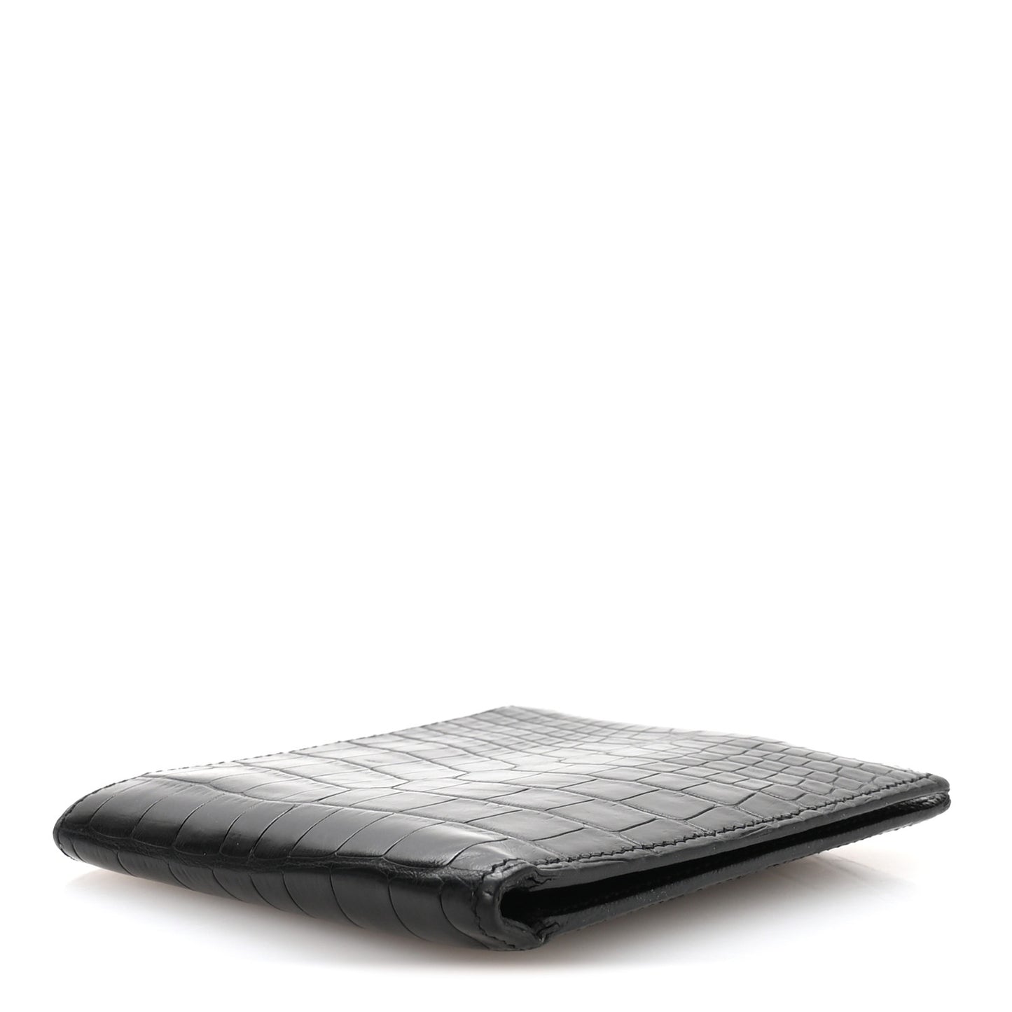 Matte Alligator MC2 Copernic Compact Wallet Black