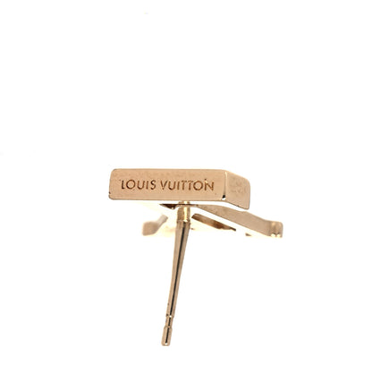 Louis Vuitton Metal LV Iconic Earrings Gold 4 of 5