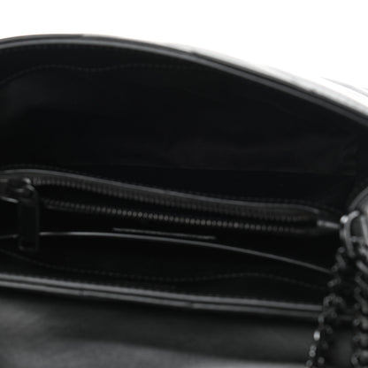 Saint Laurent Calfskin Y Quilted Monogram Small Loulou Chain Satchel Black 4 of 9