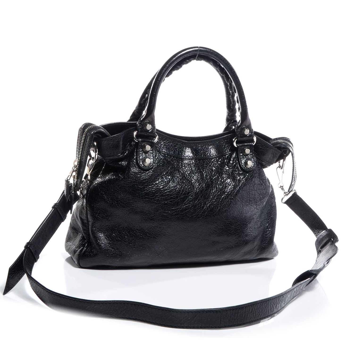 Agneau Giant 12 Silver Hardware Town Black