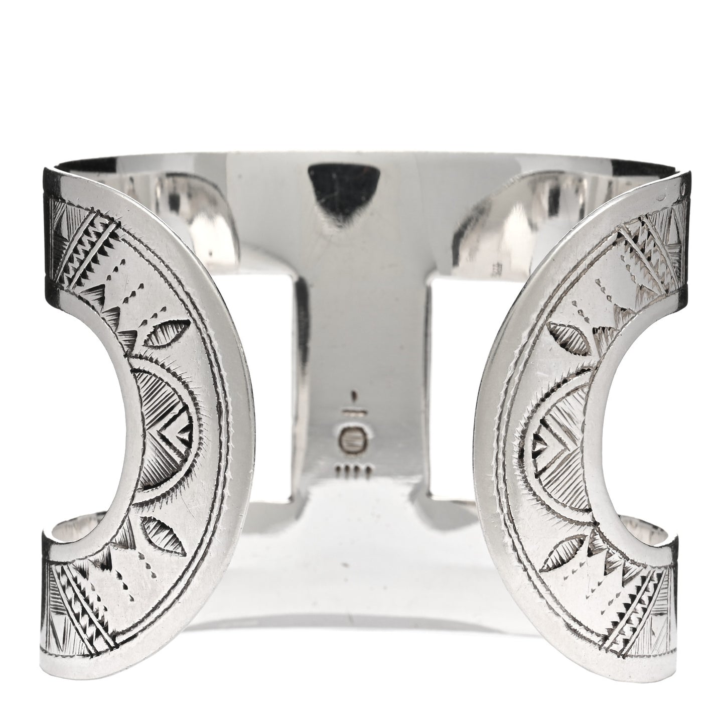Sterling Silver Touareg Wide Cuff Bracelet