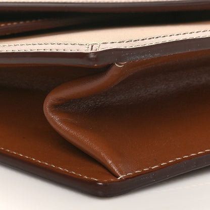 Burberry Calfskin Small TB Envelope Clutch Bag Malt Brown 8 of 9