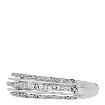 Parker & West by FASHIONPHILE 18K White Gold Diamond .24ctw 3 Row Pave Band Ring 53 6.25 3 of 13