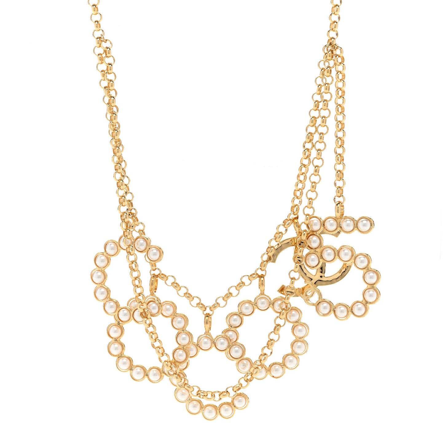Pearl Coco Necklace Gold