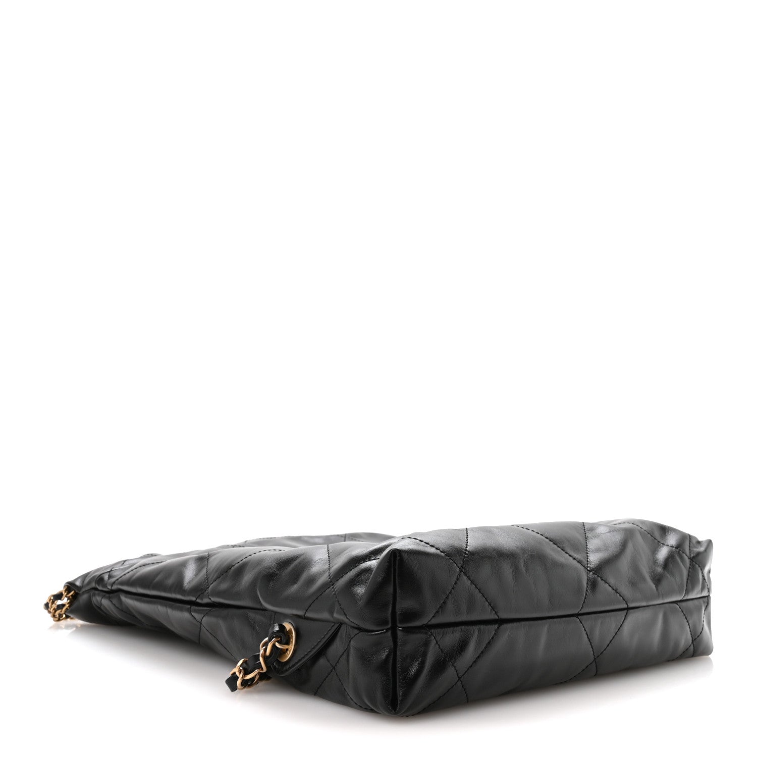 Chanel Shiny Calfskin Quilted Chanel 22 Backpack Black 4 of 10