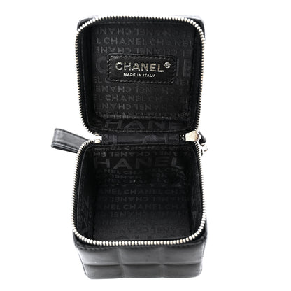 Chanel Lambskin Rubiks Cube Wristlet Black 4 of 12