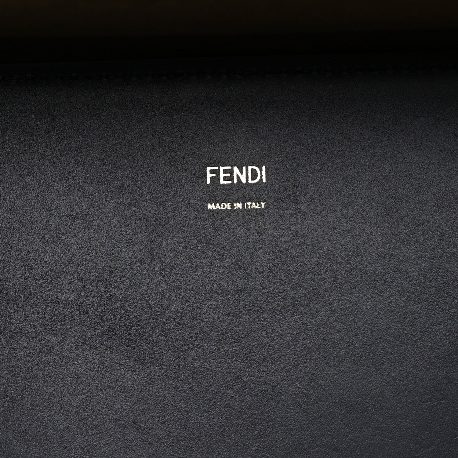 Fendi Vitello King Plexiglass Logo Embossed Medium Fendi Sunshine Shopper Tote Midnight 6 of 10