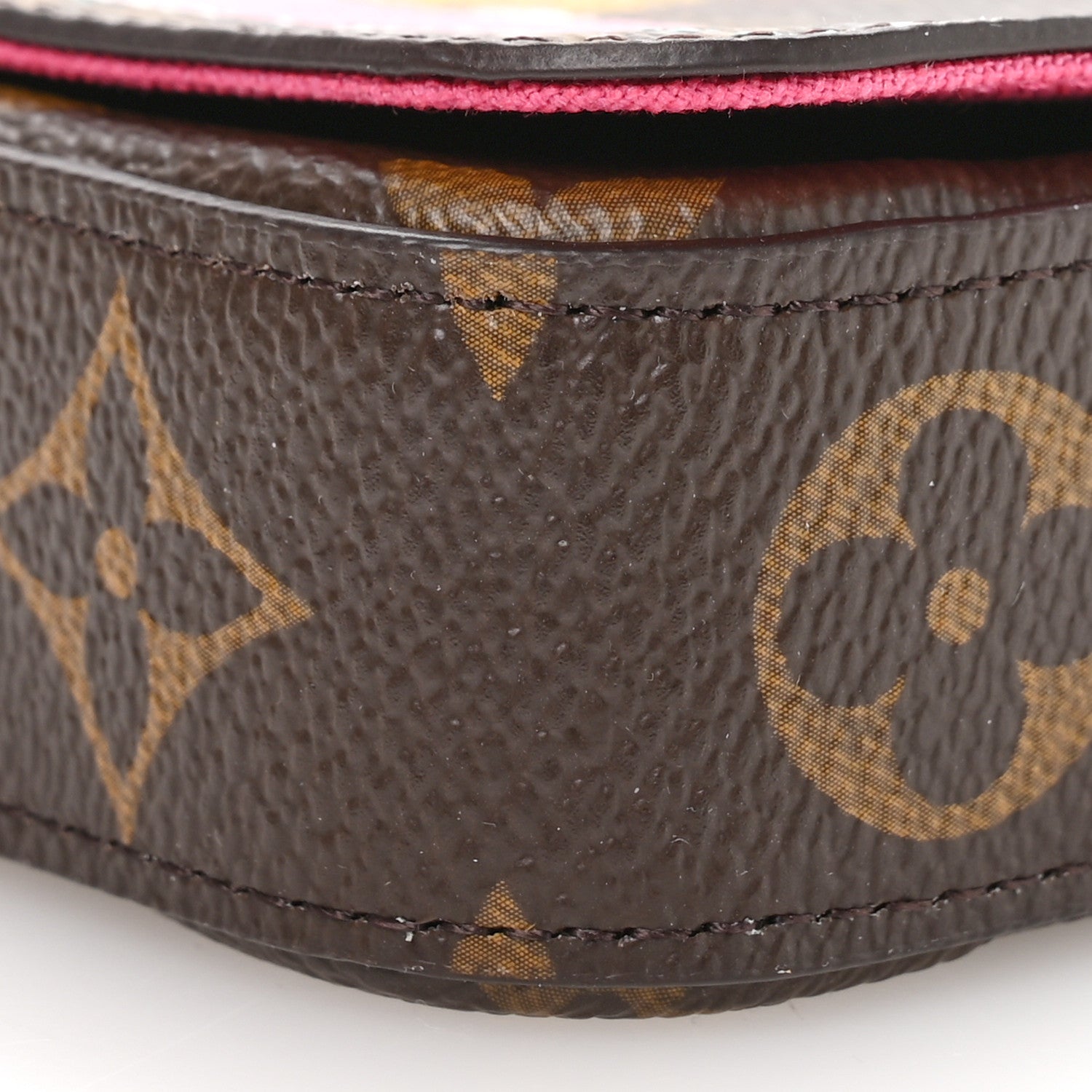Louis Vuitton Monogram 2021 Christmas Animation Hollywood Pochette Felicie Chain Wallet Fuchsia 10 of 11