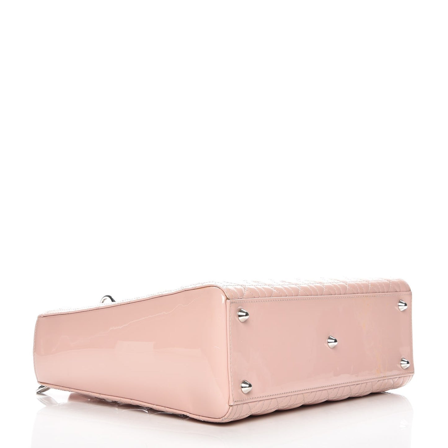 Patent Cannage Large Lady Dior Light Pink