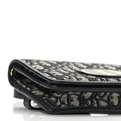 Christian Dior Oblique 30 Montaigne 2-In-1 Pouch Blue 8 of 10